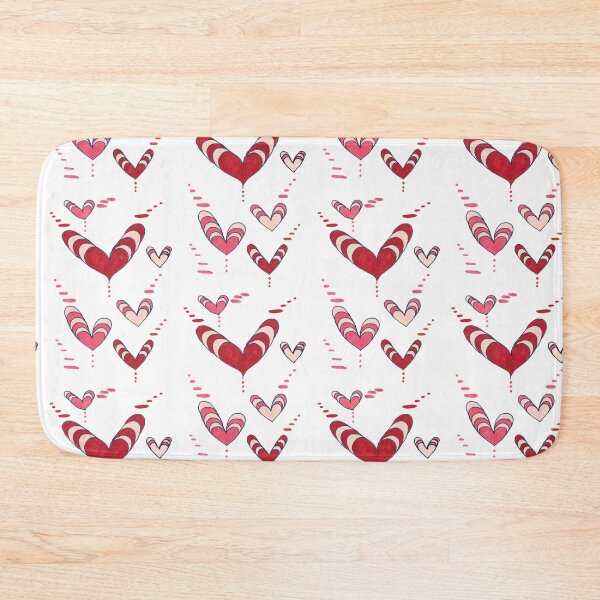 Item preview, Striped Red Hearts and Dots on White - Love is In the Air designed and sold by ckylin.