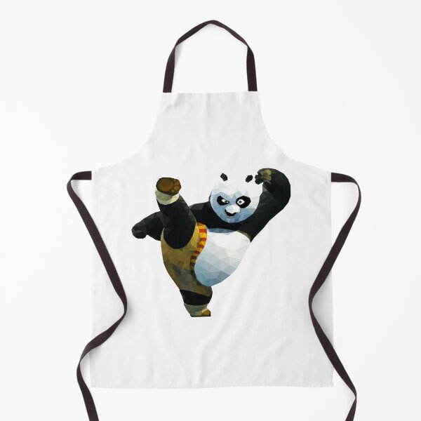 Item preview, Low Poly Martial Arts Panda – Geometric Action Character Art designed and sold by OrangePoly.