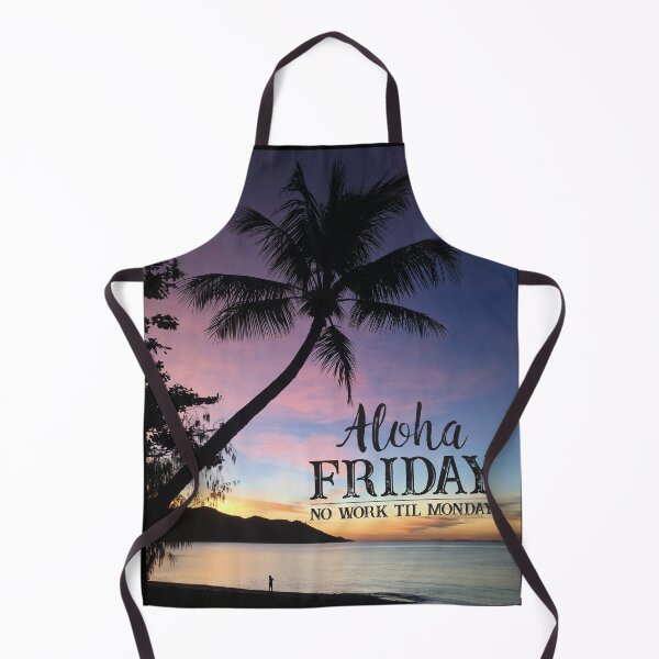 Item preview, Aloha Friday Beach Sunset Happy Friday Feeling Quote designed and sold by HotHibiscus.