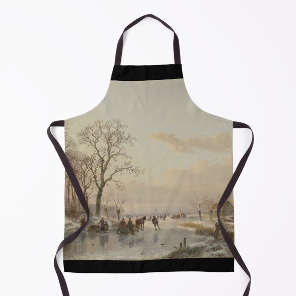Item preview, Andreas Schelfhout - A Frozen Canal Near The River Maas 1867 designed and sold by artcenter.