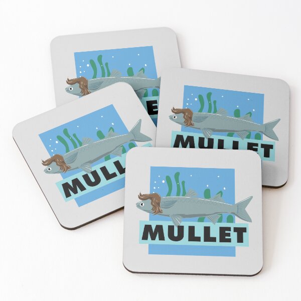 Item preview, Funny Retro Mullet Fish With 1980s Mullet Haircut designed and sold by GriffsGraphix.