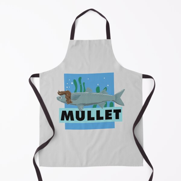 Item preview, Funny Retro Mullet Fish With 1980s Mullet Haircut designed and sold by GriffsGraphix.