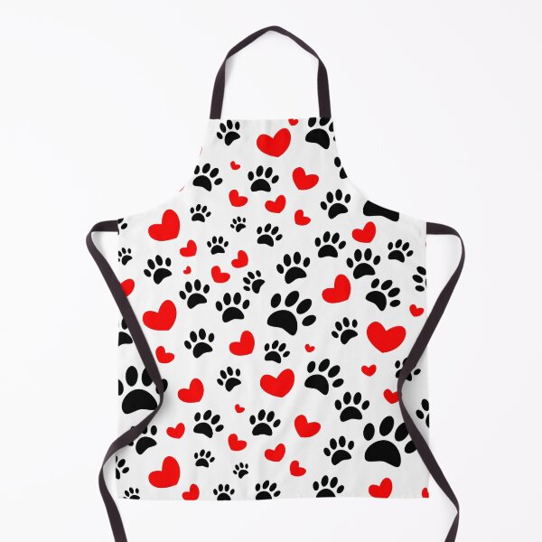 Item preview, Random Dog Paw Prints And Red Hearts designed and sold by Almdrs.