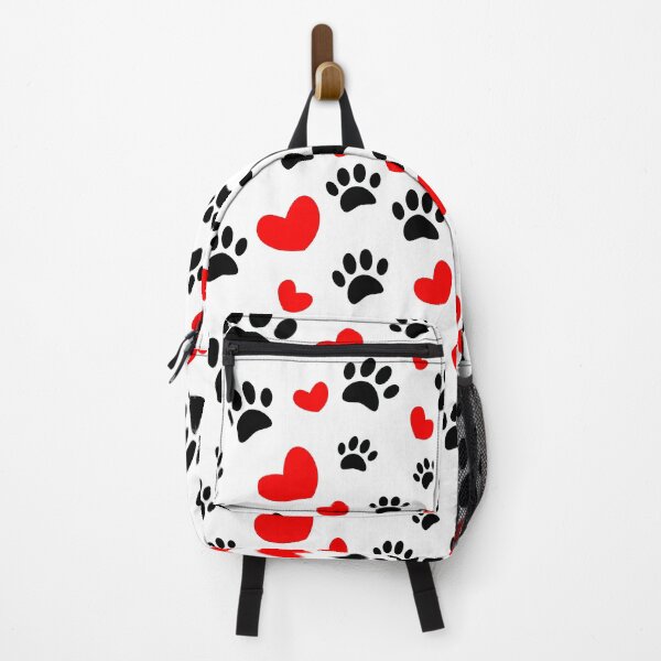 Item preview, Random Dog Paw Prints And Red Hearts designed and sold by Almdrs.