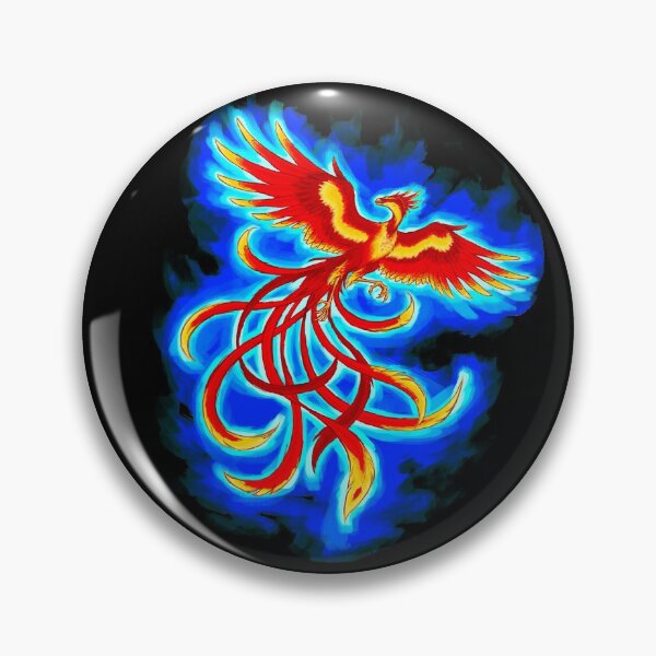 Item preview, Bluefire Phoenix designed and sold by CopperLyrebird.