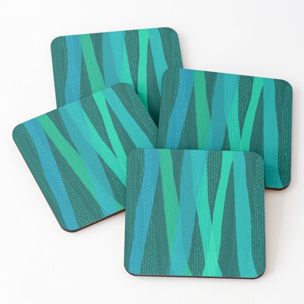 Item preview, Precipitation (Blue Green Textured Abstract) designed and sold by PaisleyMcNoodle.