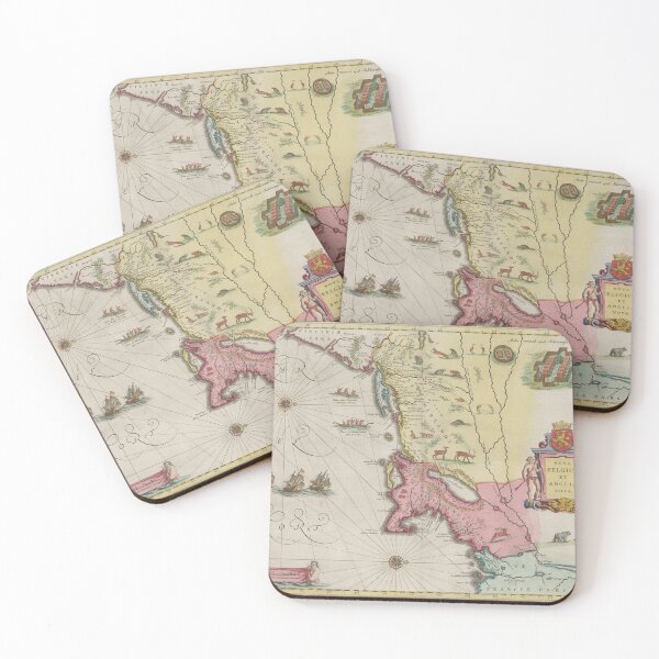 Item preview, Vintage Map of New England (1665) designed and sold by BravuraMedia.