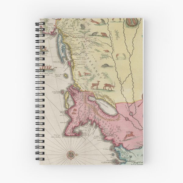 Item preview, Vintage Map of New England (1665) designed and sold by BravuraMedia.