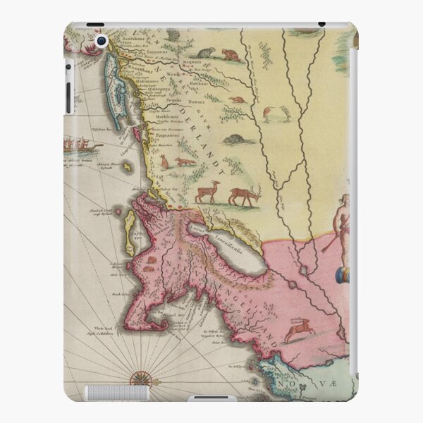 Vintage Map of New England (1665) iPad Snap Case