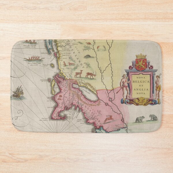Item preview, Vintage Map of New England (1665) designed and sold by BravuraMedia.