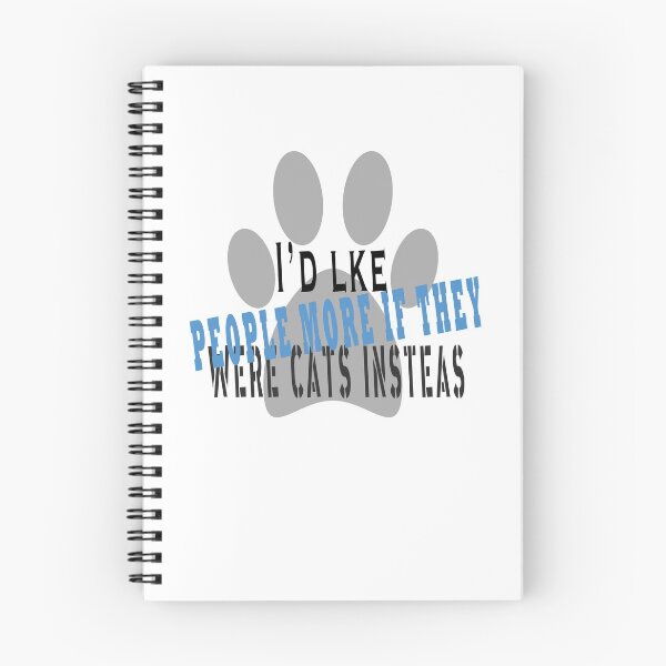 Item preview, I'd like people more if they were cats instead. T-shirt - funny cat lover cats lady cute tshirt saying designed and sold by Abdelilah2020.