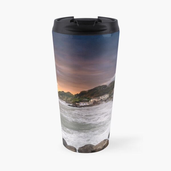 Steephill Cove Storm Isle Of Wight Travel Mug