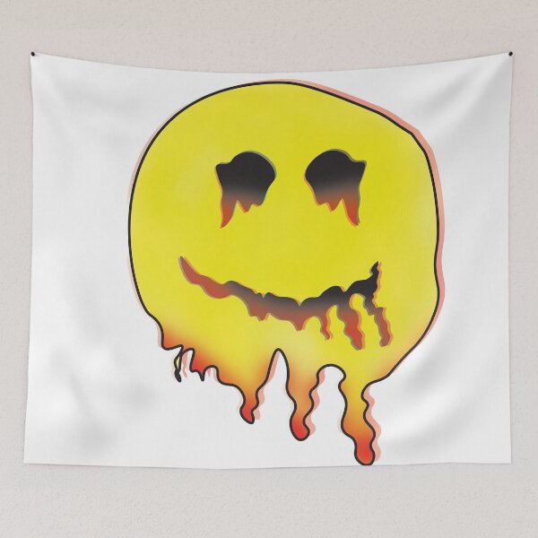 Item preview, Sticker Smiley psychedelic designed and sold by poletovski.