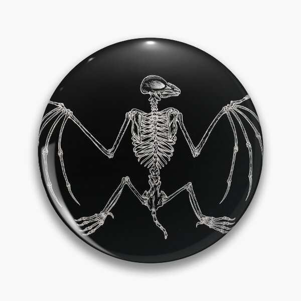 Item preview, Bat skeleton anatomy illustration designed and sold by RedFinchDesigns.