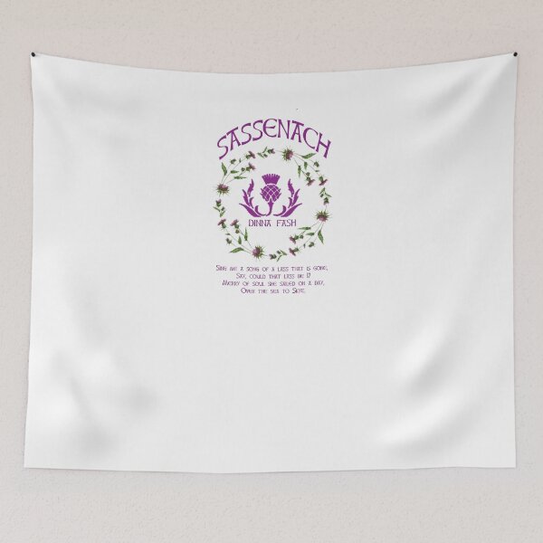 Item preview, Sassenach Gaelic Scottish Flower Thistle The Skye Boat Song Dinna Fash designed and sold by TopTeeShop.