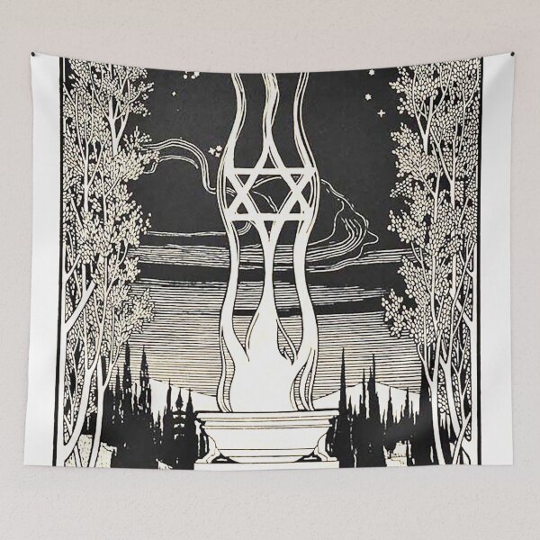 Item preview, HD. Illustration Of Memorial Flame by Ephraim Moses Lilien designed and sold by MINDTHECHERRY.