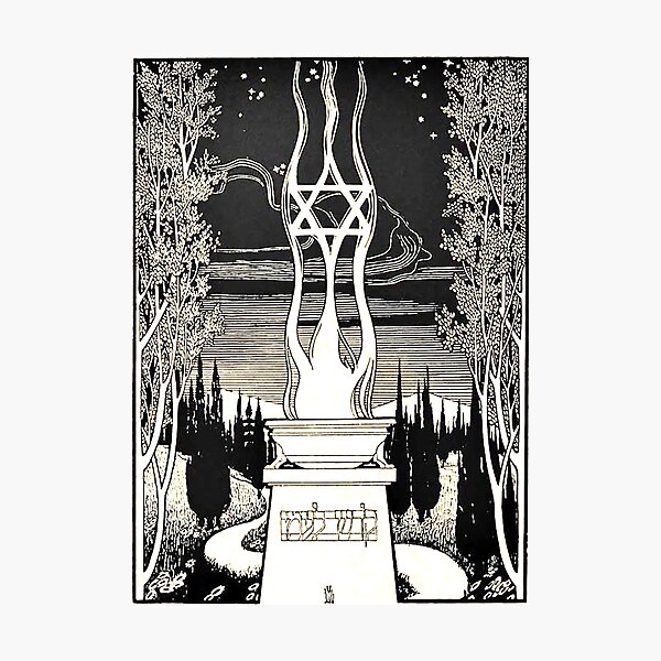 Item preview, HD. Illustration Of Memorial Flame by Ephraim Moses Lilien designed and sold by MINDTHECHERRY.