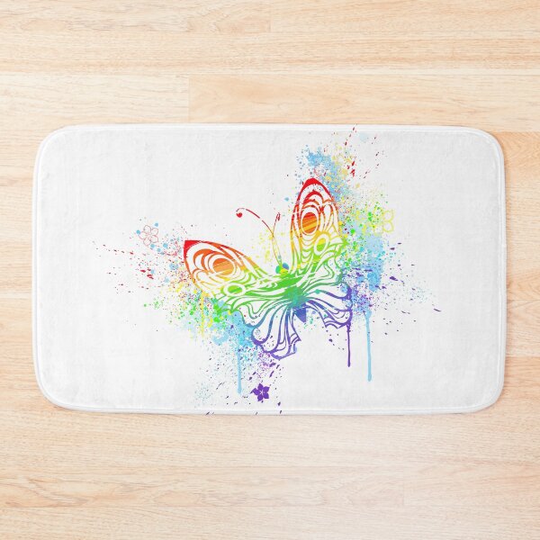 Item preview, Watercolor rainbow butterfly with spray designed and sold by Blackmoon9.