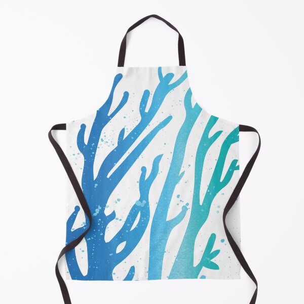 Item preview, Turquoise Aqua Blue Coral Swirls and Dots Pattern designed and sold by HotHibiscus.