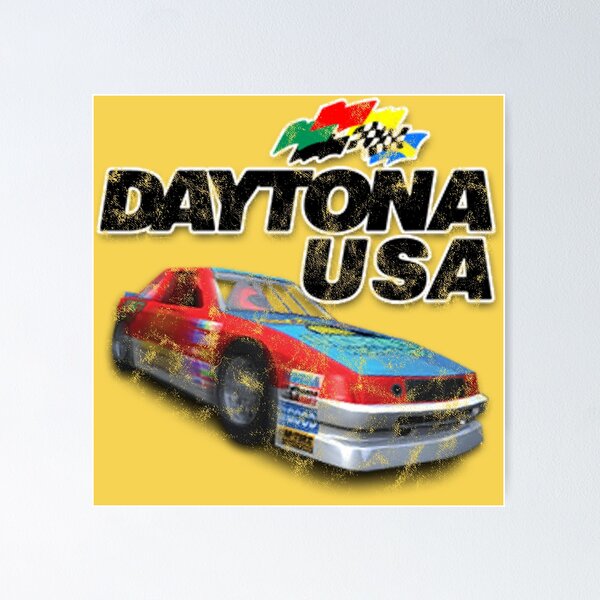 Daytona USA 2 Power Edition Arcade Glossy Promo Ad Poster