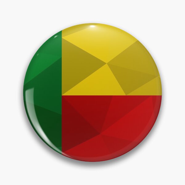 Item preview, Benin Flag Geometric Art – Bold and Vibrant Design designed and sold by OrangePoly.