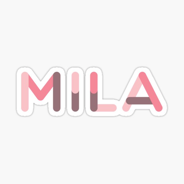 &ldquo;Mila - Girl given name - Version 2&rdquo; Sticker by Narkosis | Redbubble