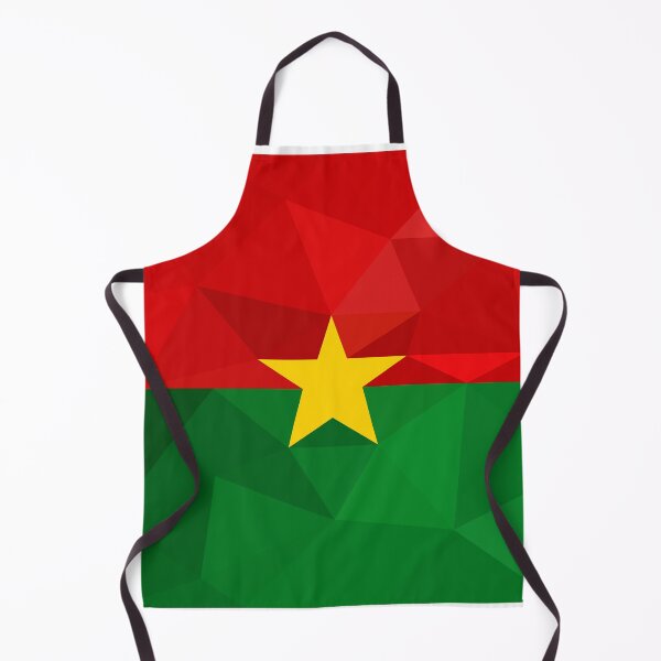 Item preview, Burkina Faso Flag Geometric Design – Bold and Patriotic Art designed and sold by OrangePoly.