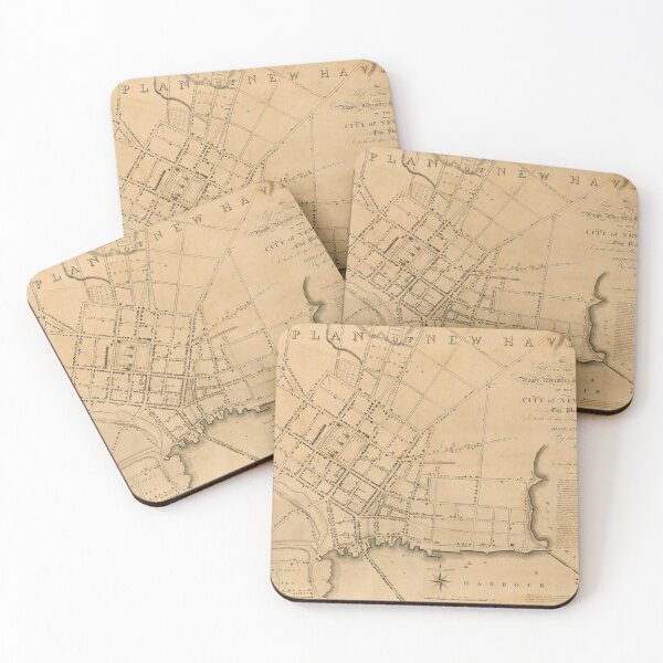 Item preview, Vintage Map of New Haven CT (1827) designed and sold by BravuraMedia.
