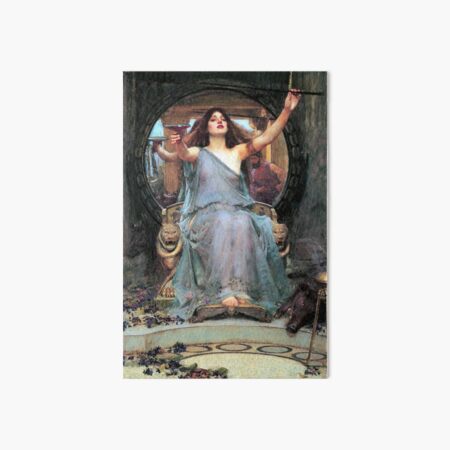Circe offering the cup to Odysseus - John William Waterhouse Art Board Print