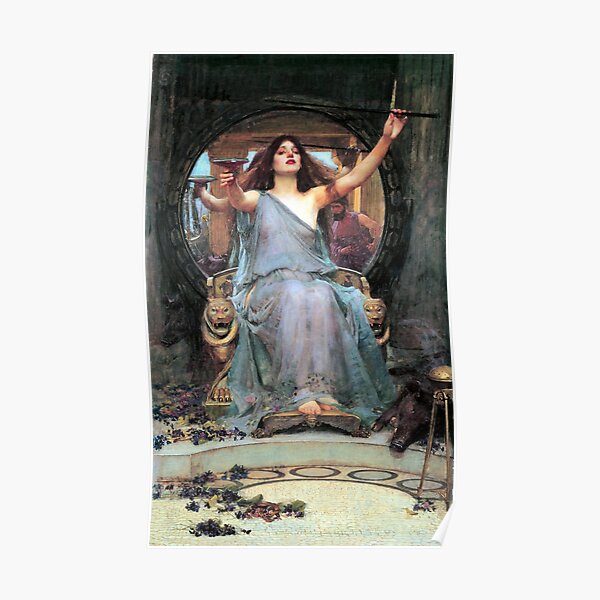 Circe offering the cup to Odysseus - John William Waterhouse Poster