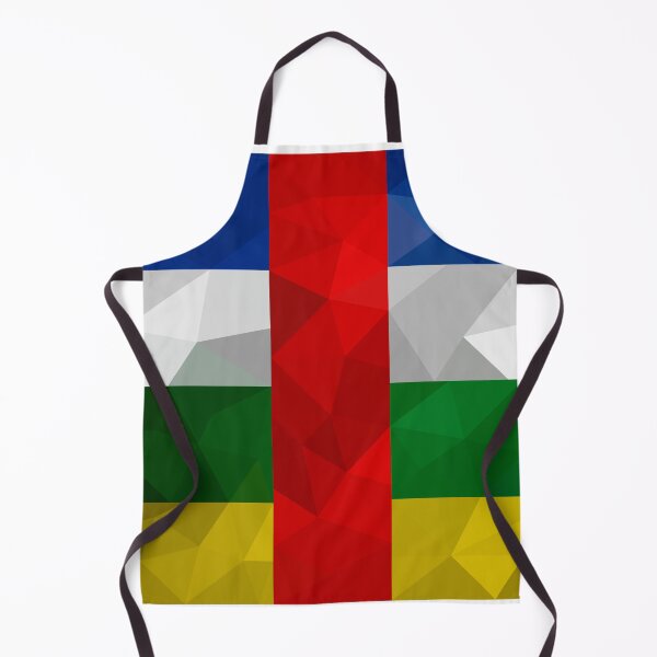 Item preview, Central African Republic Flag Geometric Design – Bold and Colorful Art designed and sold by OrangePoly.