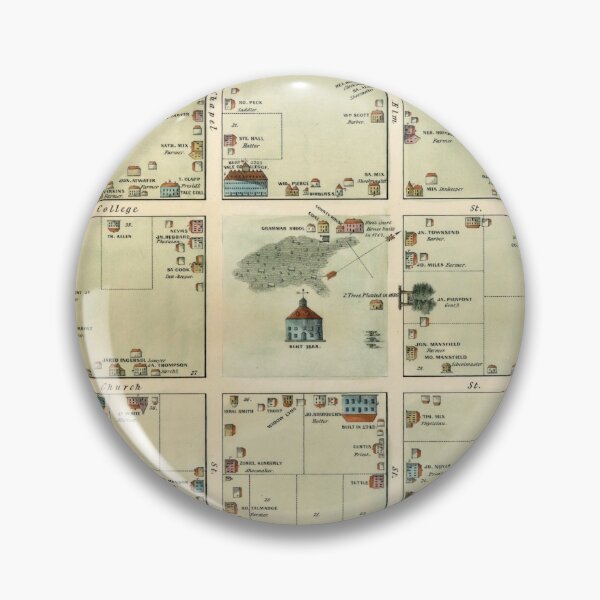 Item preview, Vintage Map of New Haven CT (1865) designed and sold by BravuraMedia.