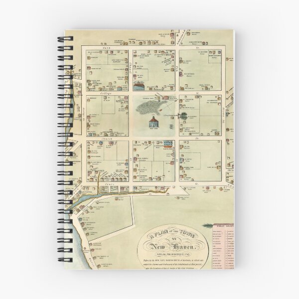 Item preview, Vintage Map of New Haven CT (1865) designed and sold by BravuraMedia.