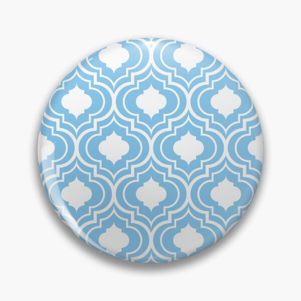 Item preview, Moroccan trellis pattern light blue designed and sold by Kamiri.