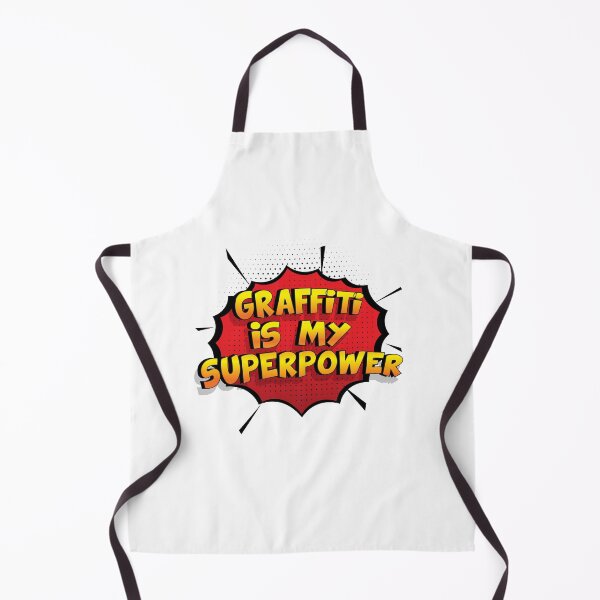 Graffiti es mi superpoder dise�o divertido Graffiti regalo Delantal