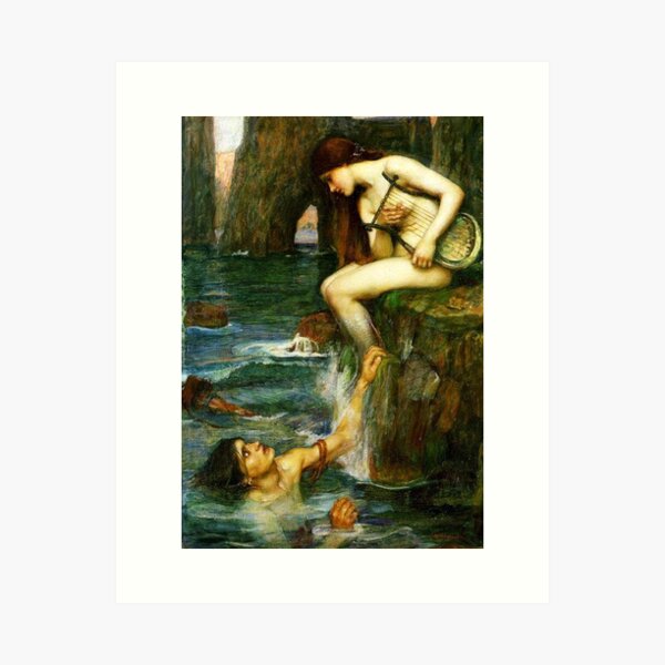 The Siren - John William Waterhouse Art Print
