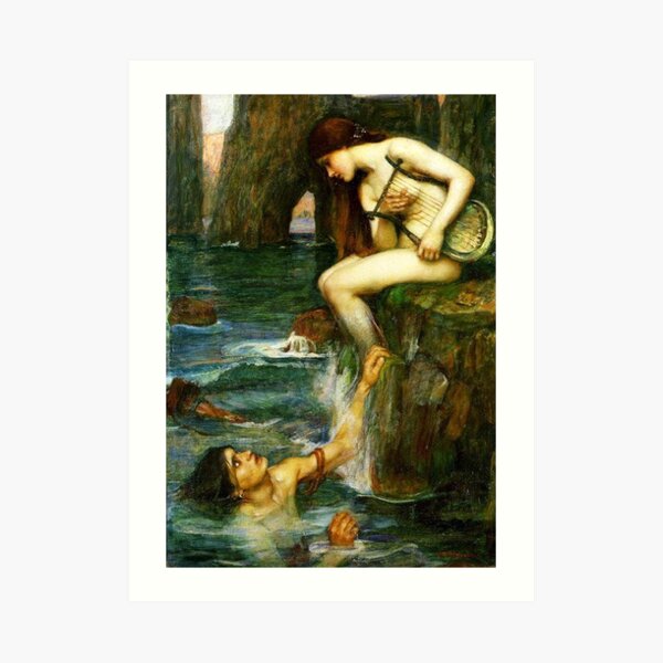 The Siren - John William Waterhouse Art Print