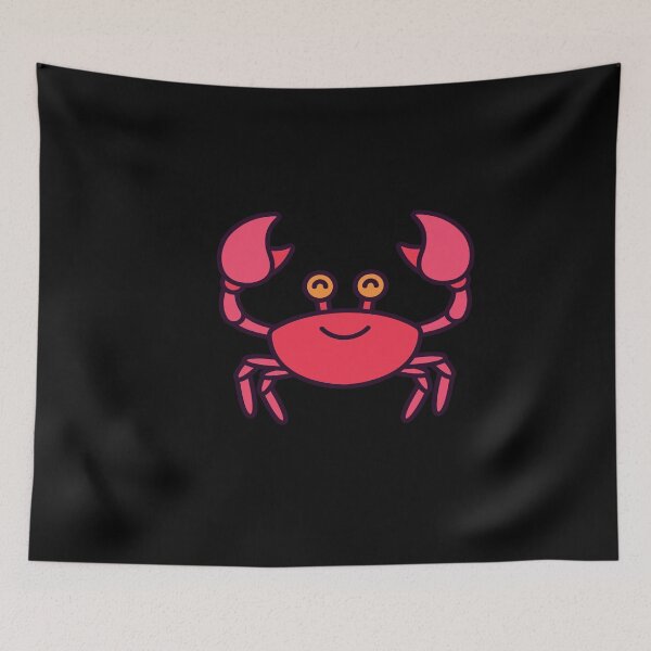 Item preview,  Smiling pink crab designed and sold by Bennie Singh.
