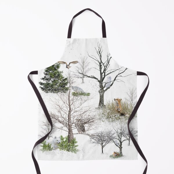 Item preview, Winter Owl Fox Snow Forest designed and sold by GuyBlank.