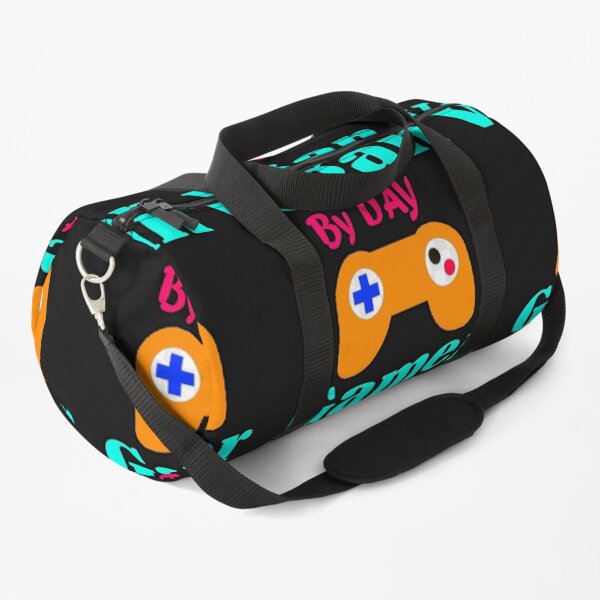 Vegan By Day Gamer By Night Duffle Bag