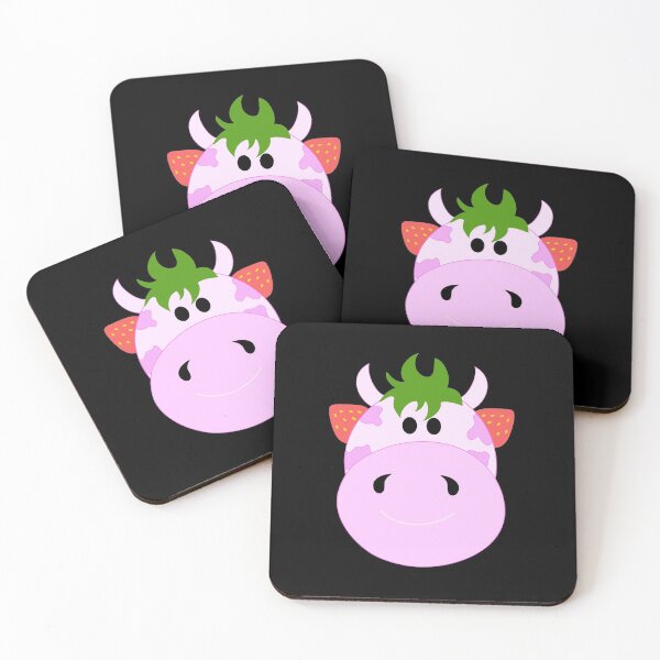 Item preview, Strawberry Cow Cute Pet Pink cow designed and sold by Rakesh Murugan.