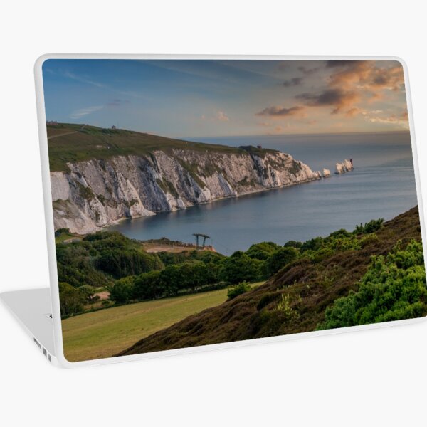 Headon Hill And The Needles Laptop Skin
