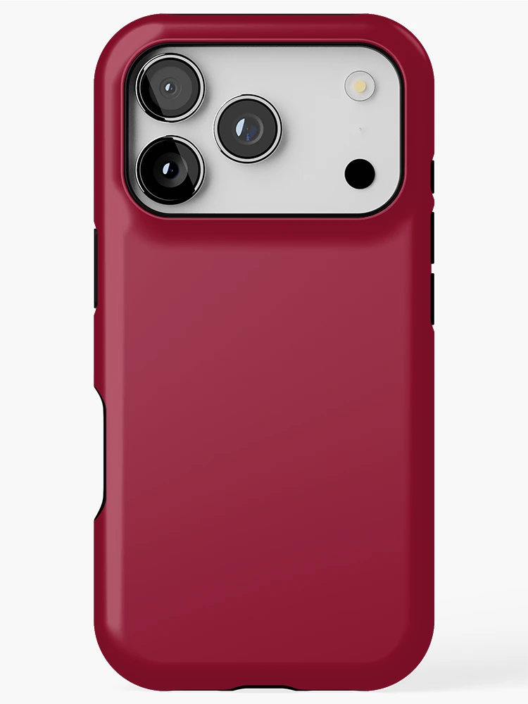 Thumbnail 1 of 4, iPhone Case, Raspberry designed and sold by ColorObsession.