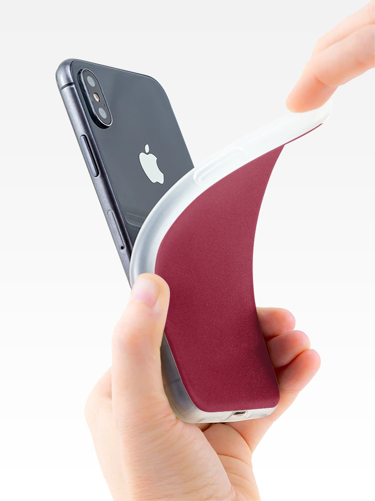 Thumbnail 4 of 5, iPhone Case, Raspberry designed and sold by ColorObsession.