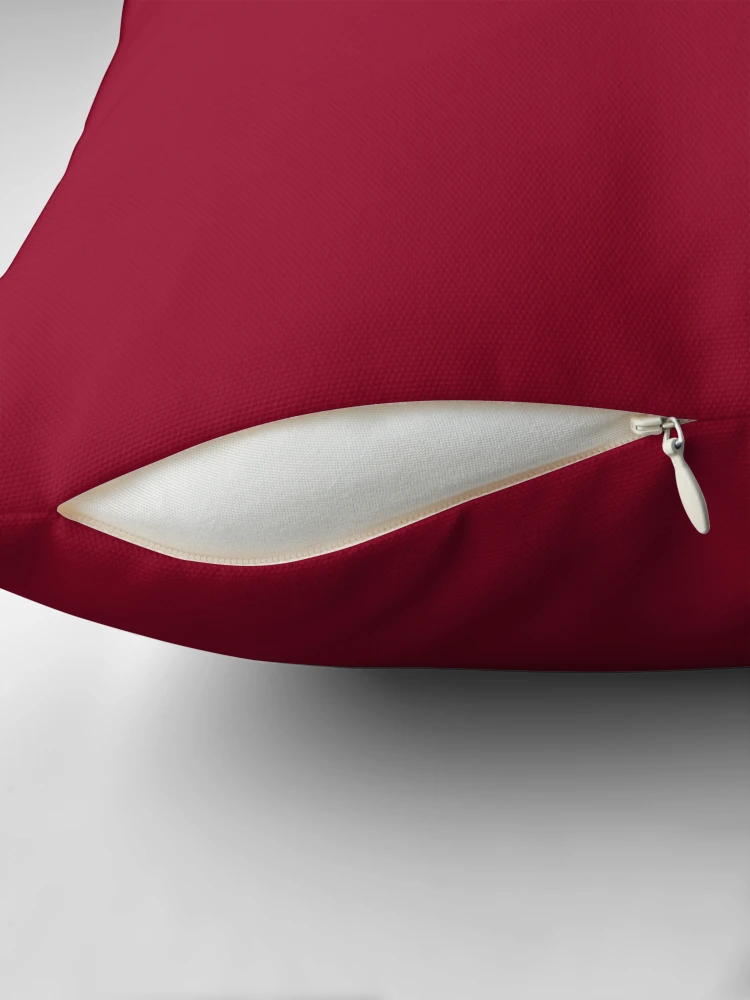 Thumbnail 2 of 4, Pillow, Raspberry designed and sold by ColorObsession.