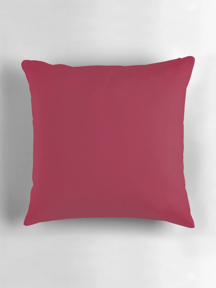 Thumbnail 3 of 4, Pillow, Raspberry designed and sold by ColorObsession.