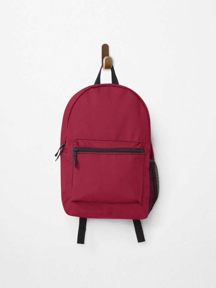 Thumbnail 1 of 3, Backpack, Raspberry designed and sold by ColorObsession.