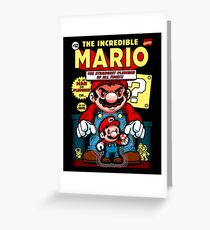 Incredible Mario Greeting Card