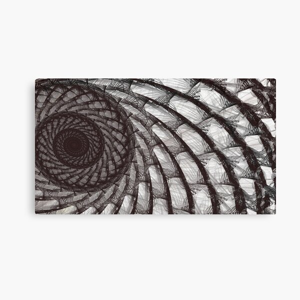 Spiral Butterfly Wing Fractal Artwork Canvas Print