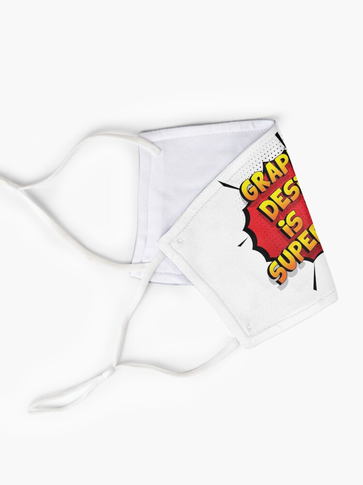 Alternative Ansicht von Graphic Design ist mein Superpower Lustiges Graphic Design Designgeschenk Maske